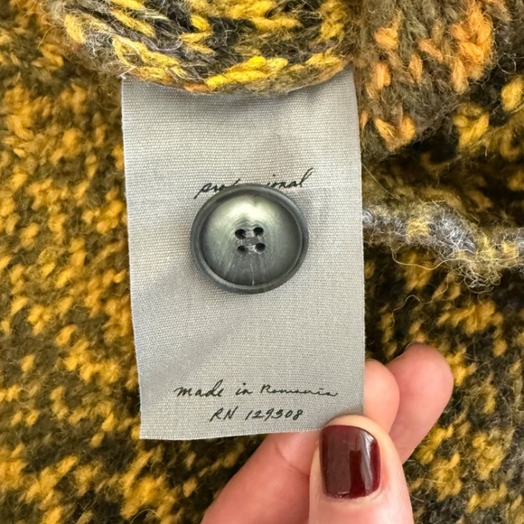 Raquel Allegra Grandpa Cardigan Sweater Size 3 - Picture 5 of 9